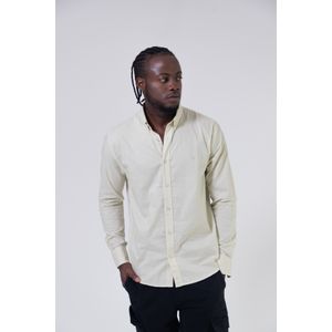 Camisa ML Double O Beige - Hombre