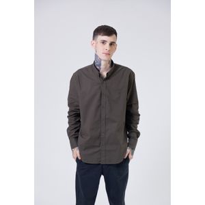 Camisa ML Double O Verda Oliva - Hombre