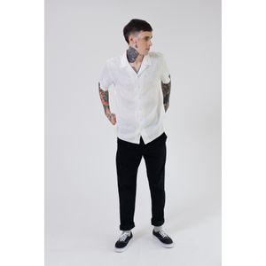 Camisa MC Double O Lino Blanco - Hombre