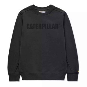 Sudadera Cat Unisex Foundation Logo Crewneck Negro