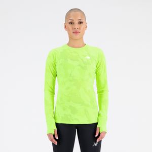 Remera New Balance Mujer Q Speed Verde