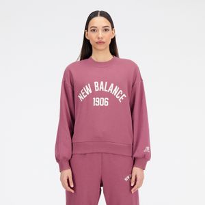 Suéter New Balance Mujer Essentials Bordó