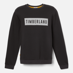 Suéter Timberland Hombre Logo Lineal Negro