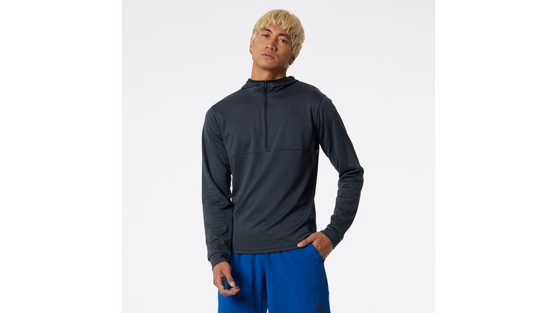 New balance tenacity hooded quarter zip hotsell