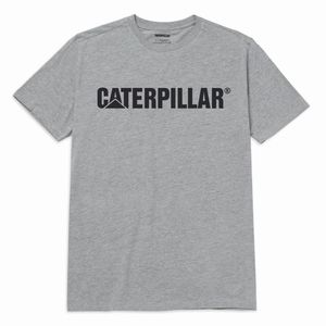 Remera Cat Hombre Original Fit Caterpillar Logo Gris