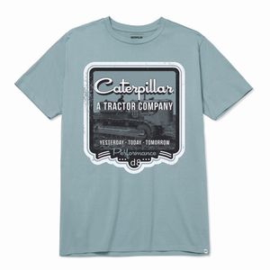 Remera Cat Hombre The Road Ahead Graphic 4 Celeste