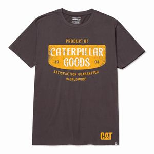 Remera Cat Hombre Retro Sport Graphic 3 Negro