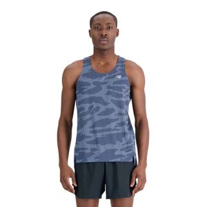 Camisilla New Balance Hombre Printed Accelerate Gris