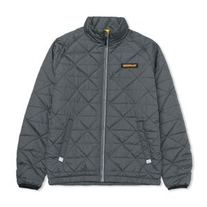 Campera Cat Hombre Mediumweight Insulated Triangle Quilted Gris