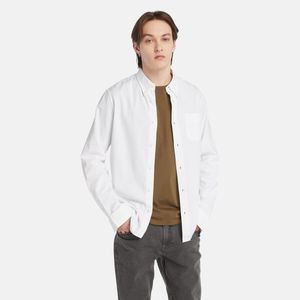 Camisa Timberland Hombre Oxford Shirt Blanco