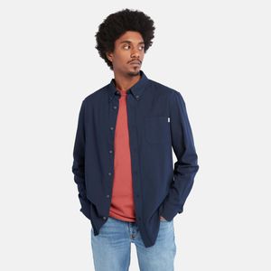 Camisa Timberland Hombre Oxford Shirt Azul Oscuro