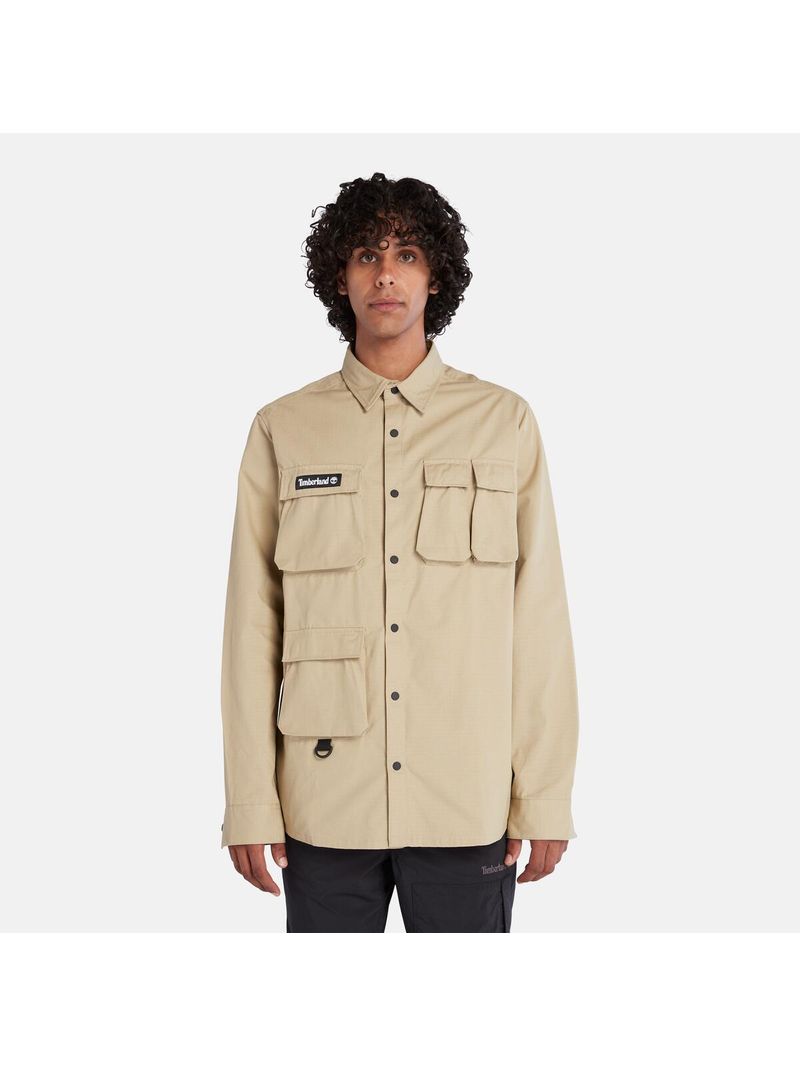 Men's Timberland Utility Overshirt In Grey