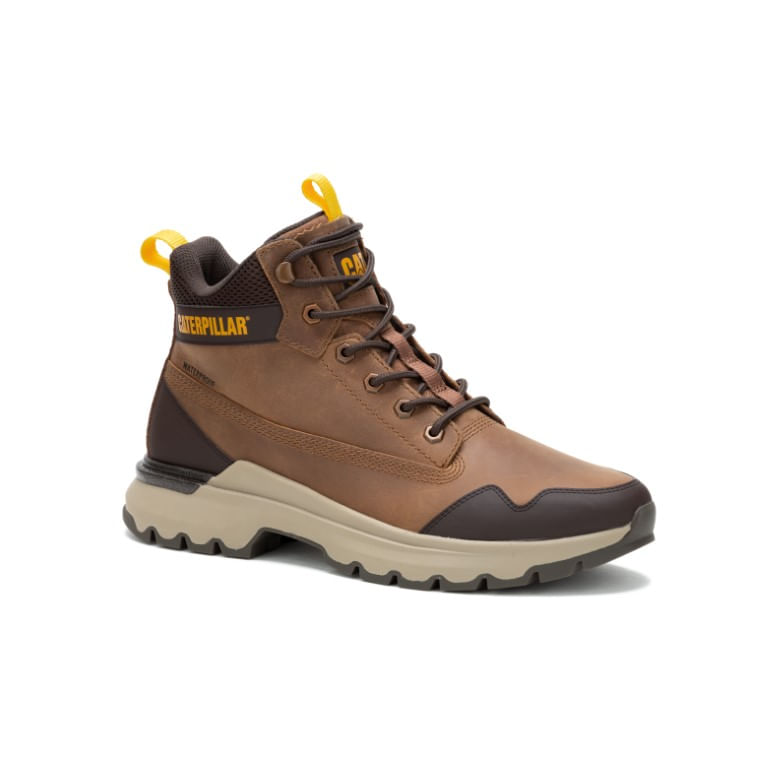 Bota Cat Hombre Colorado Sneaker Wp Marron Cat Lifestyle Paraguay Tienda Oficial