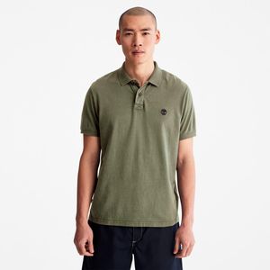 Polo Timberland Hombre Pique Verde Claro