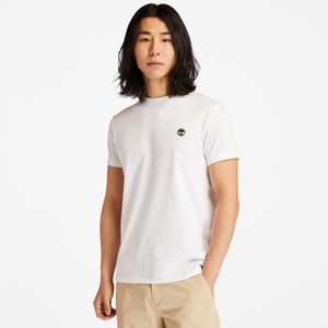 Remera Mangas Cortas Timberland - Hombre Dun-River Crew  Blanco