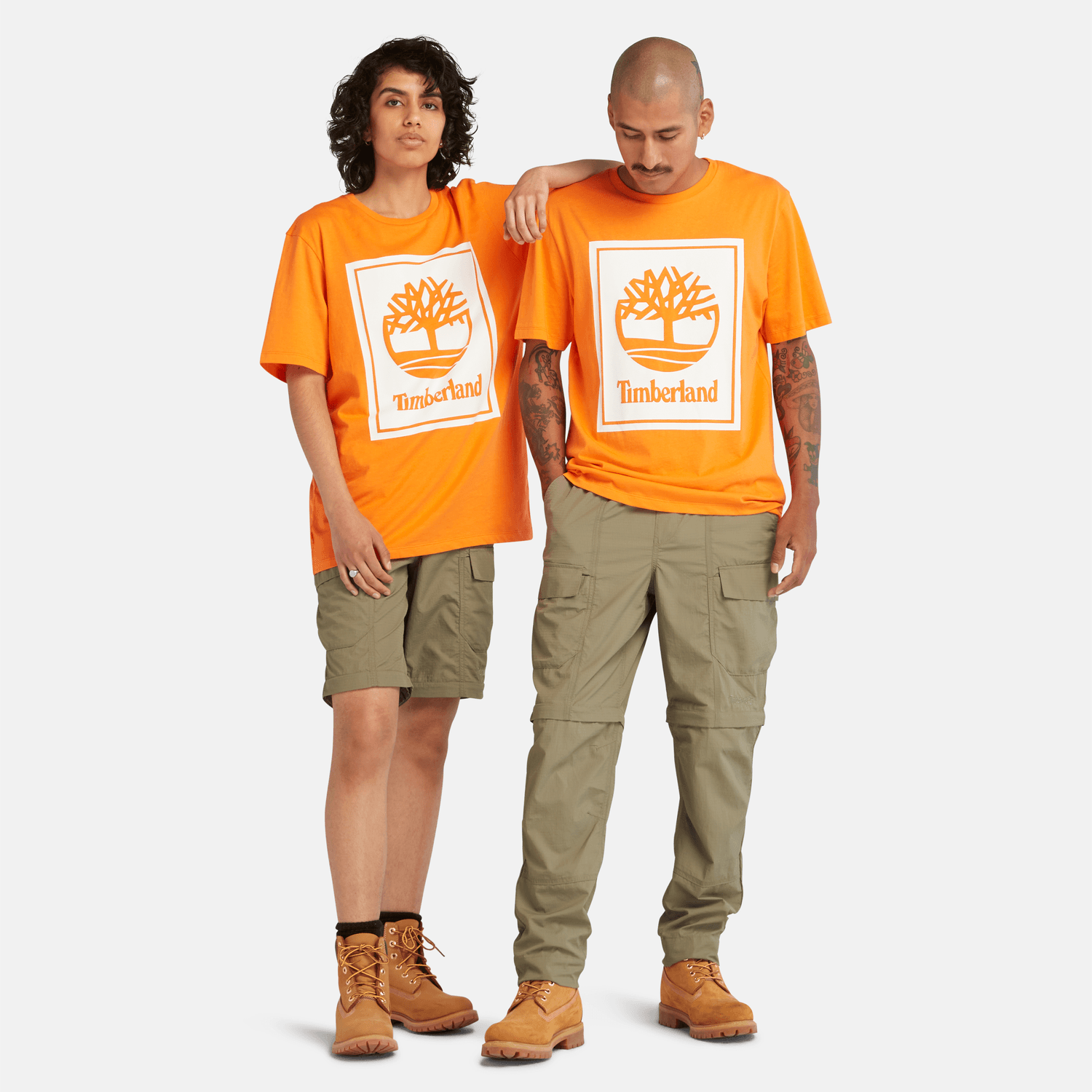 Remera Timberland Tree Logo Naranja - Timberland Paraguay – Tienda Oficial