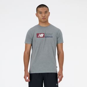 Remera New Balance Hombre Sport Essentials Heathertech Gris