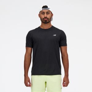 Remera New Balance Hombre Athletics Run Negro