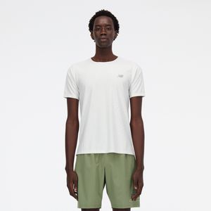 Remera New Balance Hombre Jacquard Blanco