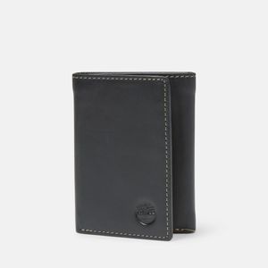 Billetera Timberland Hombre Trifold Waxy Negro