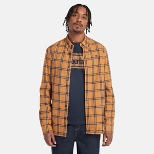 Camisa Timberland Hombre Frannel Naranja