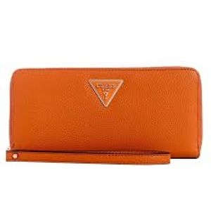 Billetera Guess Mujer Laurel Large Zip Around Marrón