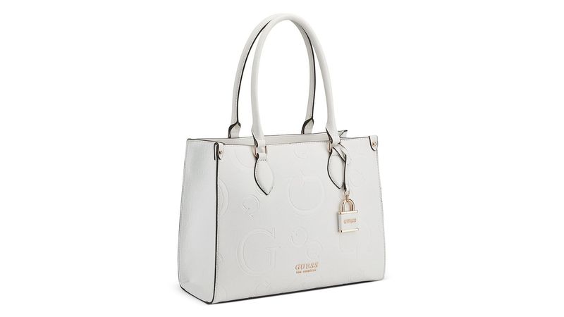 Cartera Guess Mujer Oak Park Carryall Blanco My Shuzz Tienda