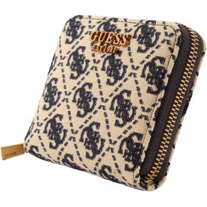 Billetera Guess Mujer Izzy Slg Small Zip Around Marrón
