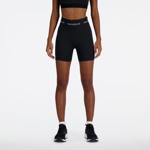 Ciclista New Balance Mujer Sleek 5 Inch High Rise Negro