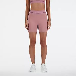 Ciclista New Balance Mujer Sleek 5 Inch High Rise Rosa