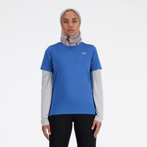 Remera New Balance Mujer Sport Essentials Azul