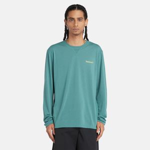 Remera Timberland Hombre Anti-UV Celeste