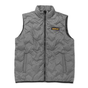 Chaleco Cat Hombre Bonded Medium Weight Insulated Gris
