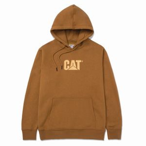 Sudadera Cat Hombre Fleece Cat Logo Marron
