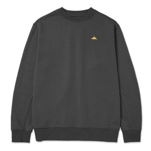 Sudadera Cat Hombre Heather Caterpillar Logo Crewneck Negro