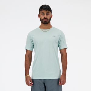 Remera New Balance Hombre Heathertech Tshirt Celeste