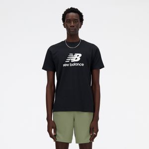 Remera New Balance Hombre Stacked Logo Thirt Negro
