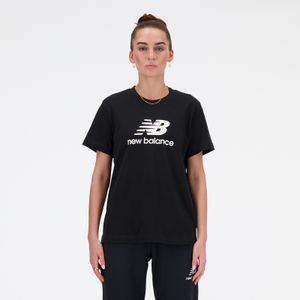 Remera New Balance Mujer Jersey Stacked Negro
