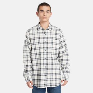Camisa Timberland Hombre Checkered Twill Blanco