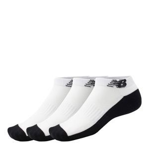 Media New Balance Unisex Performance No Show Socks 3Pack Blanco
