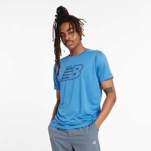 Remera New Balance Hombre New Balance Rungraphic Azul