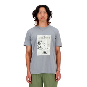 Remera New Balance Hombre New Balance Poster Tee Gris