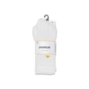Media Cat Hombre Cat Basics Crew Sock 3-Pack Blanco