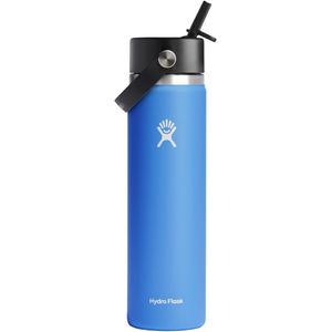 Termo Hydro Flask Unisex 24 Oz Wide Flex Straw Cap Cascade Azul