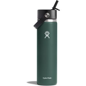 Termo Hydro Flask Unisex 24 Oz Wide Flex Straw Cap Fir Verde