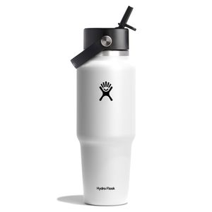 Termo Hydro Flask Unisex 32 Oz Wide Flex Straw Travel Bottle White Blanco