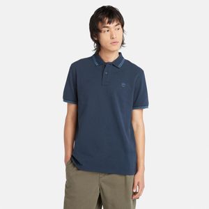 Polo Timberland Hombre Piqué Millers River Azul Marino
