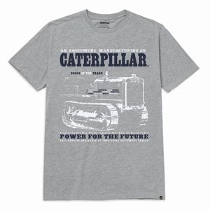 Remera Cat Hombre Historic Tradition Gris