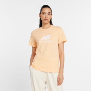 Remera New Balance Mujer Essentials Jersey Logo T-Shirt Naranja