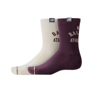 Media New Balance Unisex Lifestyle Midcalf Socks 2 Pack Bordo